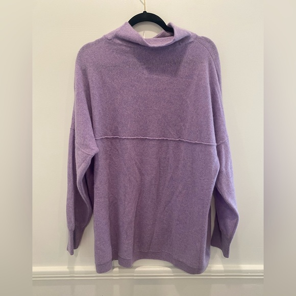 EUC Free People Cashmere Ottoman Tunic Sweater Sz L - Picture 3 of 4